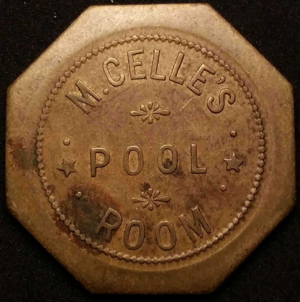 M.-Celle's-Pool-Room-10c-Token